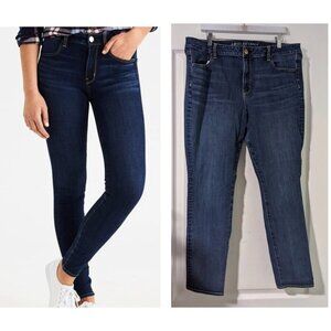 AE | Super Stretch Hi-Rise Jegging in Dark Indigo